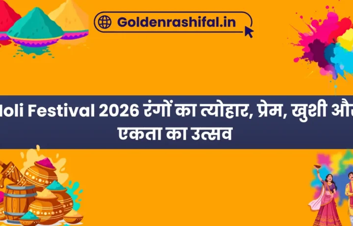 Holi Festival 2026 रंगों का त्योहार, प्रेम, खुशी और एकता का उत्सव